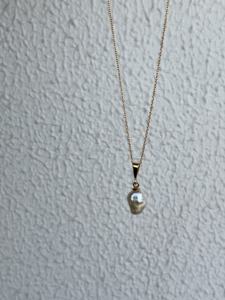 Pendentif personnalisable avec breloque chrétienne, perle d'eau douce, alliage plaqué or 18 carats avec pierre principale en perle, pour les fêtes - Product Image 2