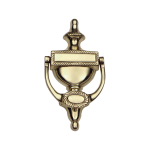 Aldaba de puerta de urna georgiana de latón macizo elegante, herrajes decorativos para puertas delanteras de cocina y baño, fácil instalación de tornillos - Product Image 1