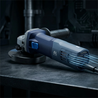 Machine à meuler à moteur sans balais AC OEM 125 mm M14 230 V 1700 W, couple élevé, très robuste, coupe-angle, corps de machine uniquement