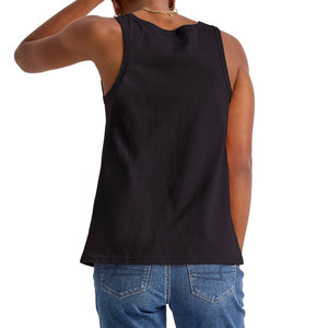 Camiseta sin mangas con logotipo personalizado para mujer, último diseño, patrón transpirable y sólido para la venta en línea de verano - Product Image 3