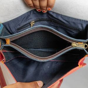 Bolso cruzado de cuero genuino Multicolor con estampado de Tigre, bolso bandolera con cremallera, bandolera personalizada a la moda para todas las estaciones, Bolso con solapa - Product Image 6