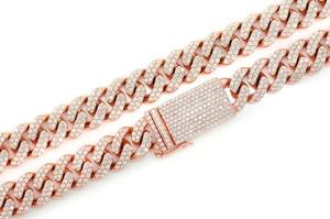 2023 Best Selling Trendy Cuban <b>Chain</b> with Diamonds Chunky <b>Chain</b> Hip Hop Necklace Full Diamonds Cuban <b>Chain</b> for <b>Man</b> and Women CDJ - Product Image 3