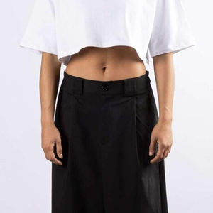 เสื้อยืดครอปสำหรับผู้หญิงสีพื้นแห้งเร็วและระบายอากาศได้ดี - Product Image 6