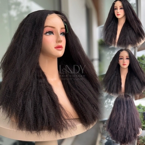 Peluca con Cierre de Encaje de Alta Calidad, Cabello Súper Doble, Textura Yaki Lisa, Color Natural, Pelucas de Cabello Humano Vietnamita - Product Image 5