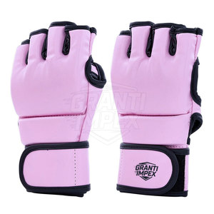 Premium Quality Leather MMA Gloves for Training Kickboxing Outdoor Sports Durable Wrist Support Half Finger/Fingerless - Product Image 3
