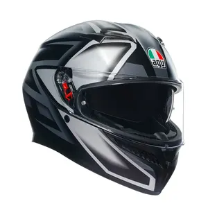 -Casco Moto บูรณาการ K3ผสมสีดำสีเทาทำในอิตาลี - Product Image 1