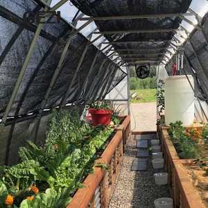 40 50 في المئة 42 80 جرام بلاستيك أبيض أسود شبكات مع حلقات تثبيت مشابك للدجاج بيت خضروات دفيئة - Product Image 2