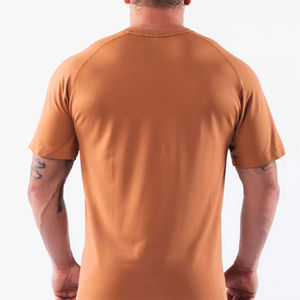 Camiseta de Alta Calidad para Hombre, 100% Algodón, Estilo Hip Hop, 180g, Talla Grande, Lavado Ácido, Diseño Sólido - Product Image 3