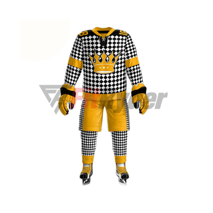 Uniformes de hockey sobre hielo transpirables de secado rápido de calidad superior hechos en fábrica con diseño de logotipo personalizado precio al por mayor barato para equipos - Product Image 4
