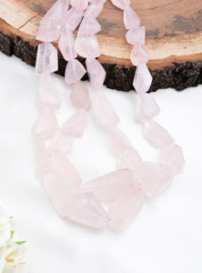 Cuentas Facetadas de Cuarzo Rosa, Piedras Preciosas para la Elaboración de Joyería Fina - Product Image 4