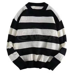 เสื้อสเวตเตอร์โอเวอร์ไซส์แขนยาวสำหรับผู้ชาย, เสื้อสเวตเตอร์โอเวอร์ไซส์แฟชั่นไซส์ใหญ่พิเศษสำหรับฤดูหนาว - Product Image 1