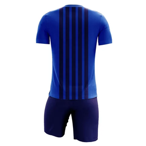 Maillot d'entraînement de football personnalisé à manches courtes, uniforme de football en tissu polyester, uniforme de football blanc, vente en gros en usine - Product Image 4