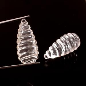 คริสตัลใสควอตซ์แกะสลักด้วยมือพลอยคู่คุณภาพเกรดธรรมชาติสำหรับเครื่องประดับใช้แกะสลักหรูหราหยดเปลี่ยนสี - Product Image 1