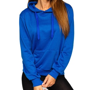 Compre sudaderas con capucha de calidad superior para mujer, material de algodón 100%, ropa informal ligera, Impresión de logotipo personalizado, servicio OEM 2026 - Product Image 2