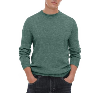 Derniers modèles de pulls pour hommes en coton et laine pour tenue décontractée, vente en gros de chandails pour hommes tricotés de haute qualité au design personnalisé - Product Image 5