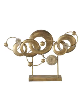 Arts Muraux en Métal Décoration Suspendue Ou Sculpture De Table Décor De Luxe Décor Contemporain À La Maison Accents En Métal Sculptures - Product Image 3