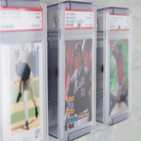 Kunststoff-Sammelkarten-Karten halterung für abgestufte Handels-und Sport kartenst änder und Wand halterung
