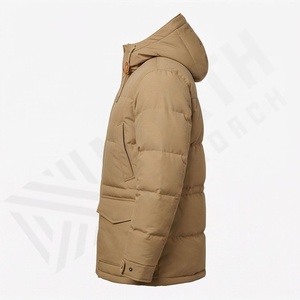 Veste d'hiver pour homme, parka matelassée personnalisée, couleur personnalisée, épaisse, bomber, capuche, col montant, taille longue 4XL, veste isolée chaude - Product Image 3