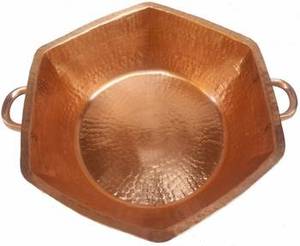 Bol de pédicure en acier inoxydable fait à la main en forme d'hexagone martelé équipement de soin des pieds personnalisé 100% fabriqué en Inde qualité supérieure - Product Image 4