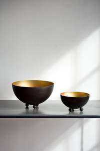 Cuencos de servicio de hierro de metal brillante con acabado de espejo ideal para agregar un toque de elegancia a su espacio de comedor y configuración de cocina - Product Image 3