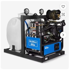 Nettoyeur haute pression à eau chaude Original Sales 4000 PSI 4 GPM avec moteur à démarrage électrique, monté sur châssis avec réservoir de 175 gallons, HPW40KT - Product Image 1