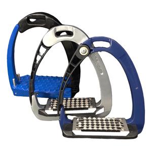 Étriers de sécurité pour chevaux en aluminium, paire, design moderne, base antidérapante, équitation, fournitures équestres, protection, équipement équestre - Product Image 1