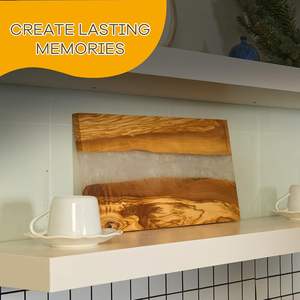 บอร์ดชีสเรซินทรงสี่เหลี่ยมผืนผ้าสำหรับห้องครัวกูร์เมต์พรีเมี่ยมขายดี - Product Image 5