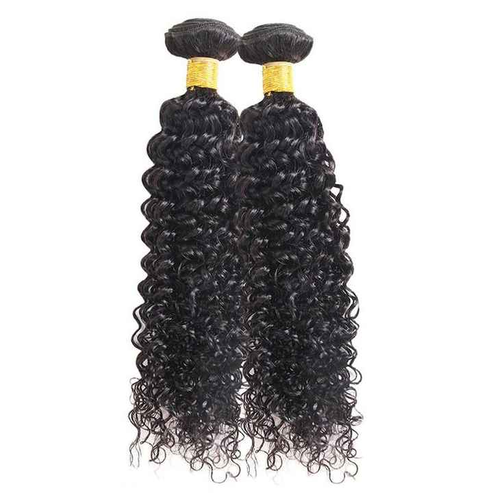 Top-Quality Virgin Cambodian Curls  Natural Hair Weft Ponytails for Stylish Extensions