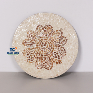 Factory Direct MOP <b>TABLE</b> PLACEMAT Handcrafted Shell Inlay Mat for Holiday Gift Box, Dining Room or Resort <b>Decor</b> - Product Image 3