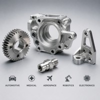 Pièces usinées CNC en aluminium sur mesure, usinage 5 axes, composants usinés avec précision, service d'usinage basé sur dessin