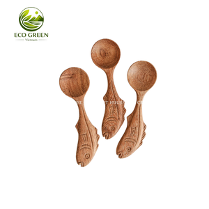 Hand Carved Wooden Fish <b>Spoon</b> <b>Measuring</b> <b>Spoons</b> Long Handle Eco-Friendly & Durable <b>Measuring</b> Wooden <b>Spoon</b> - Product Image 1