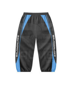 Windbreaker Tracksuit 2 Piece <b>Trouser</b> and Hood Jacket 100% Nylon DTF Logo Reflective Lines Panels Work Windbreaker Tracksuit - Product Image 3