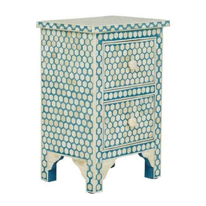 High-End Best Quality Bone Inlay Side Table with Stunning Round Designs Luxury Marble Bedroom Table From India Living Room Use - Product Image 6