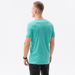Manufacturer's Hot Sale Custom Men's Half Sleeve 100% Cotton Knitted Fabric Formal T-Shirt - Product Image 3