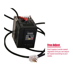 Ponceuse à bande électrique 2HP à vitesse variable, multifonction, meuleuse de couteaux 72 x 2 pouces avec 3 meules et convertisseur de fréquence - Product Image 4
