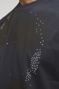 T-shirt sans manches en coton uni surdimensionné pour homme, vente chaude, personnalisable, décontracté, confortable, avec strass, vente en gros - Product Image 6