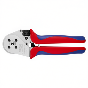 คีมย้ำสายไฟแบบสี่หัวจับของ Knipex สำหรับขั้วต่อแบบหมุน คีมย้ำสายไฟชุบโครเมียมพร้อมด้ามจับหลายส่วนประกอบ - Product Image 2