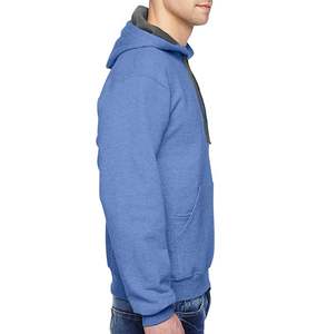 Sudadera con capucha de invierno para hombre, personalizada, de alta calidad, 100% algodón, tela transpirable, forro polar grueso, hombro caído, estilo con cremallera bordada - Product Image 4