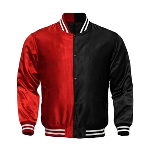 Nouveau design de veste pour hommes Nouvel arrivage Bomber baseball veste en satin Prix Offre Spéciale Bomber Veste pour hommes Vente en gros - Product Image 6