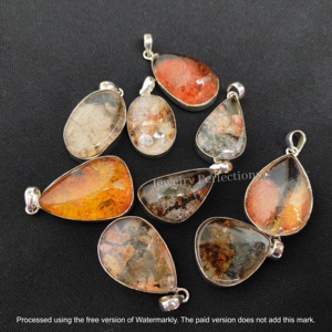 Collar de Plata de Ley 925 con Baño de Oro y Cristal de Cuarzo Natural, Colgante de Moda para Mujer, Accesorio de Moda - Product Image 2