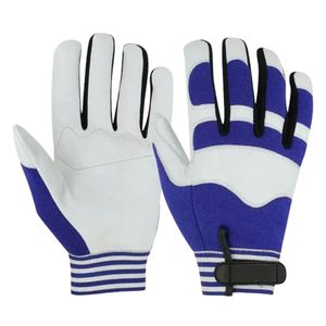 Gants de mécanicien respirants confortables et ajustés poignée Durable cuir synthétique léger broderie personnalisée hiver en plein air - Product Image 6