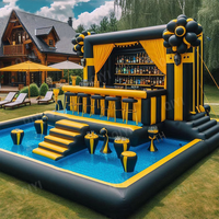 Bar de piscine gonflable d'extérieur en PVC de qualité commerciale avec une capacité de 500 kg, comprenant un souffleur et des kits de réparation pour adultes