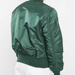 Chaqueta bomber de satén para hombre OEM de alta calidad estilo Hip Hop, la mejor chaqueta de béisbol al por mayor para invierno 2025 - Product Image 4