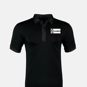 เสื้อโปโลสำหรับผู้ชายเสื้อกอล์ฟผ้าถักกันความชื้นออกแบบเองปักลายสำหรับใส่เล่นกีฬาแบบสมาร์ท - Product Image 6