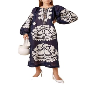 Robe Longue de Grande Taille Midi de Couleur Contrastée pour Femmes de Grande Taille Style de Bureau pour Femmes Robes Décontractées de Haute Qualité - Product Image 1