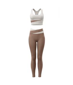 <b>Womens</b> Bra & Legging <b>set</b> Light <b>Weight</b> & Breathable Fabric High Quality Yoga <b>Set</b> Custom Front Logo Available With OEM Service - Product Image 3