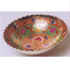 Atractivo Tazón de Metal Decorativo para Servir Dulces, Curvado a Mano, Pintado a Mano, para Servir Frutas, Estilo Único - Product Image 4