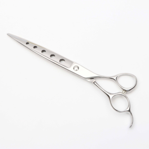 QNQ Personnalisé Professionnel Chien Chat Ciseaux De Coupe De Cheveux Léger Toilettage Pour Animaux De Compagnie Cisailles Droites Creuses Pointe De Lame Pointue Beauté - Product Image 1