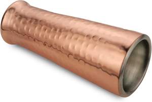 Vaso alto de acero inoxidable martillado, barra de Metal, accesorios para bebidas, diseño moderno ecológico para servir cerveza - Product Image 3