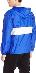 Veste personnalisée vierge pull-over coupe-vent Anorak à capuche avec fermeture éclair latérale pour hommes avec poche à rabat avant - Product Image 2